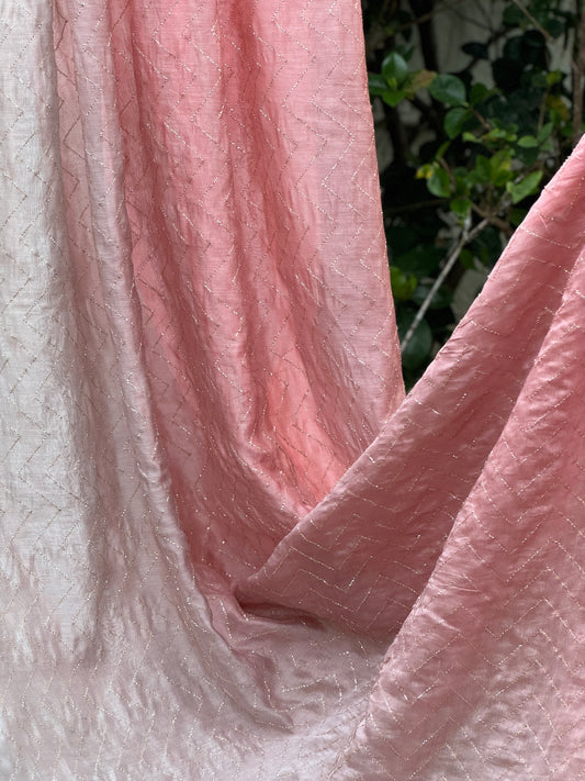 4D Banarasi Silk Chanderi With Zari Gota Work
