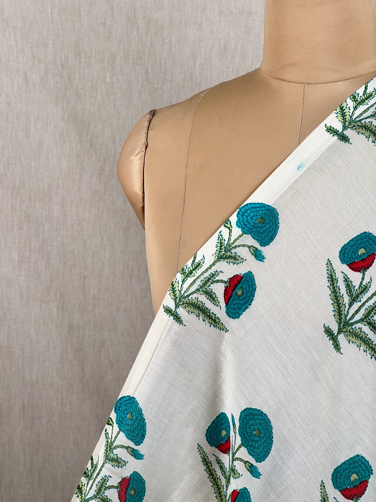 Printed Chanderi Fabric