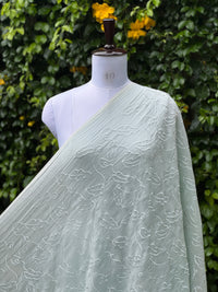 Embroidered 40gm Banarasi Chanderi Fabrics