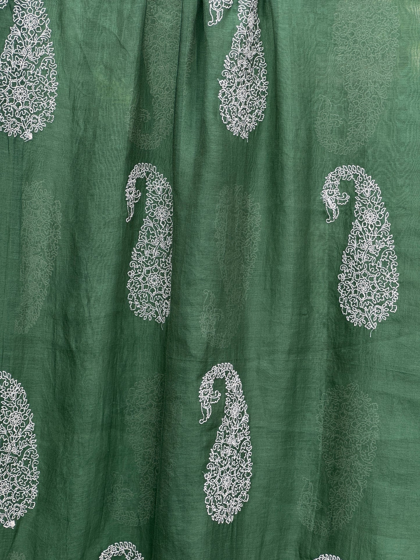 Embroidered 40 gm Banarasi Chanderi Fabric