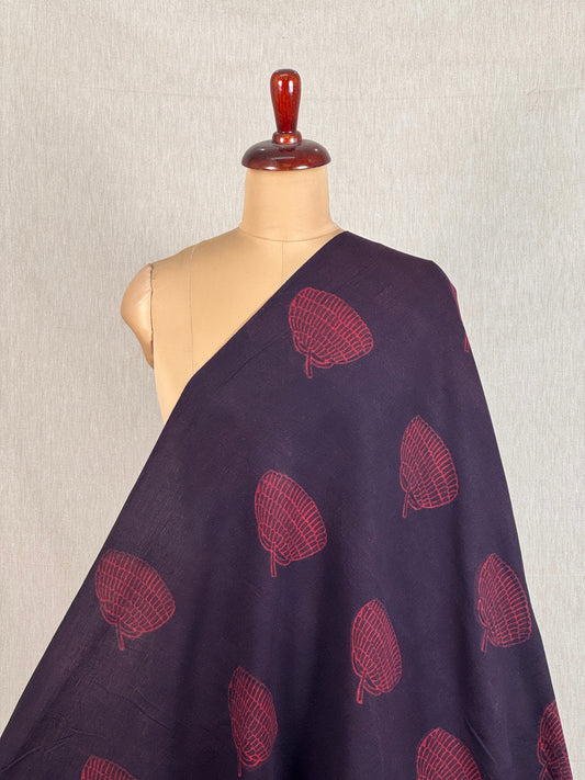 Block Printed On Handloom Khadi Fabric