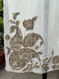 Applique Embroidered Chanderi Dupatta