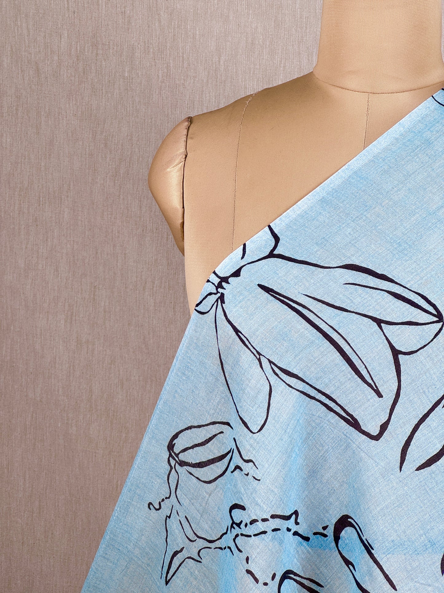 Digital Printed Mulmul Cotton  Fabric