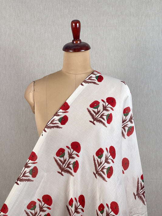 Printed Chanderi Fabric
