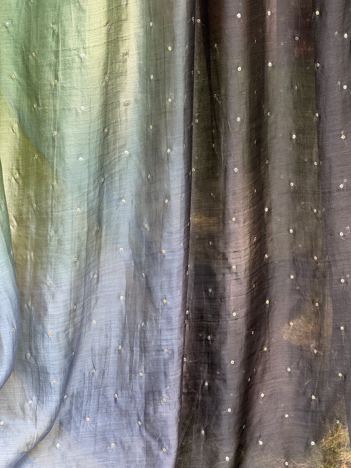 Embroidered 4D Banarasi Silk Chanderi Fabrics