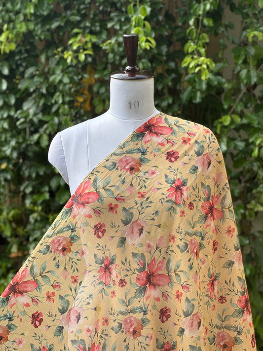 Digital Printed Mulmul Cotton  Fabric