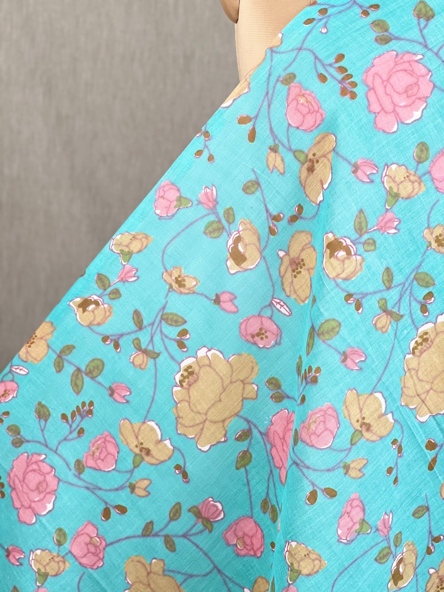 Printed Mulmul Cotton  Fabric