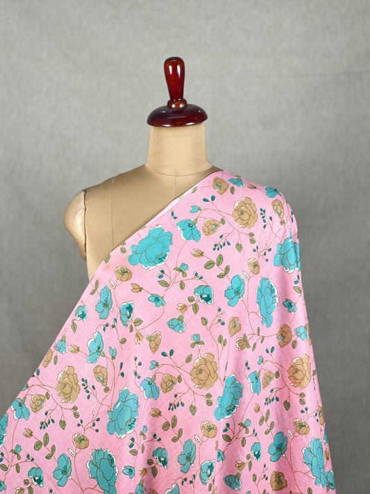 Printed Mulmul Cotton  Fabric