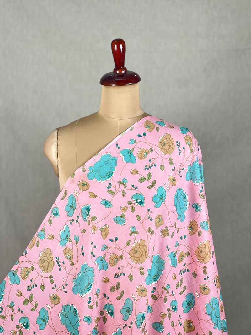 Printed Mulmul Cotton  Fabric