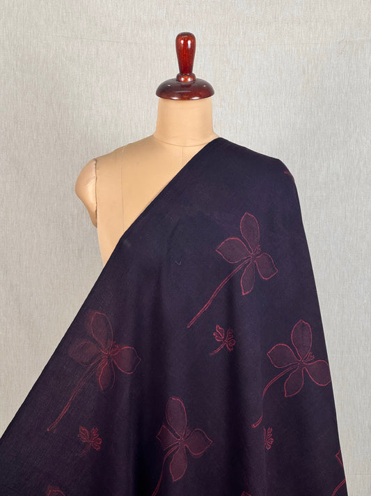 Block Printed On Handloom Khadi Fabric