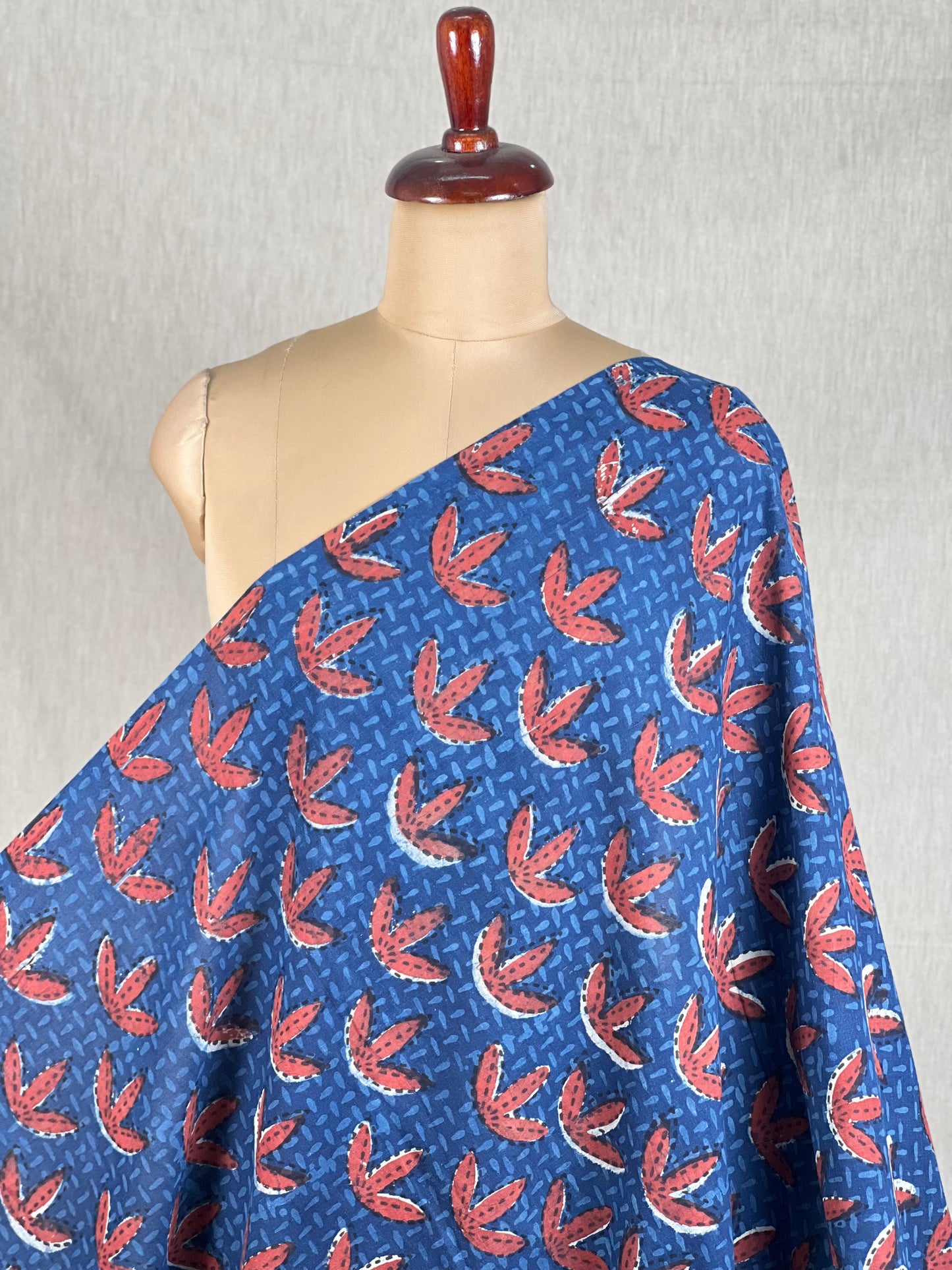 Bagru Hand-Printed Cambric Cotton Fabrics