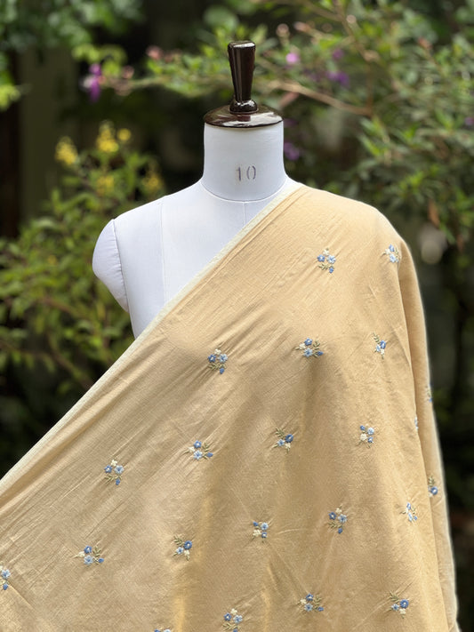 Embroidered Cotton Tissue Fabrics