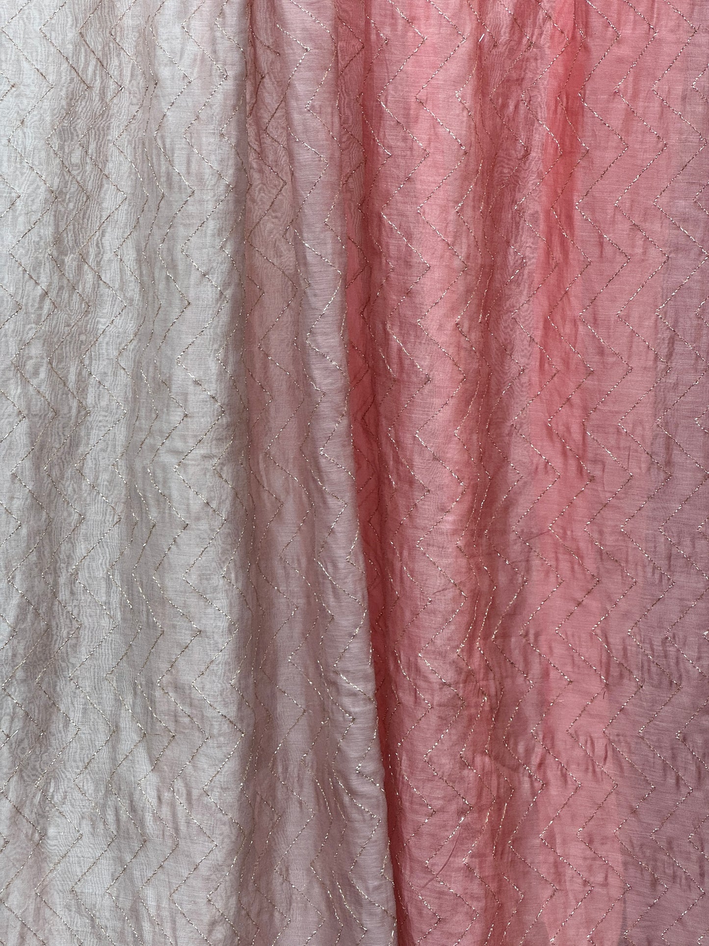 4D Banarasi Silk Chanderi With Zari Gota Work