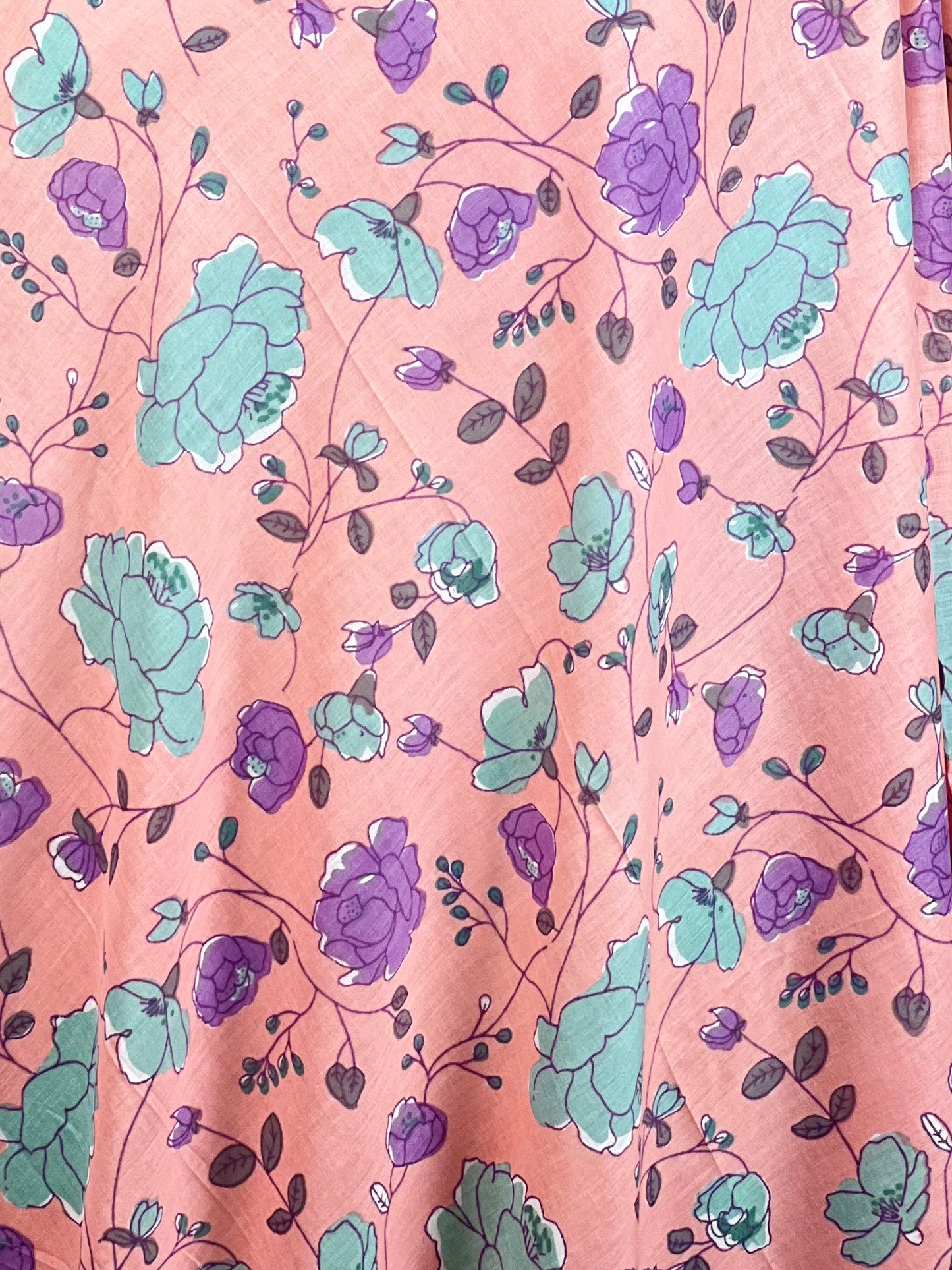 Printed Mulmul Cotton  Fabric