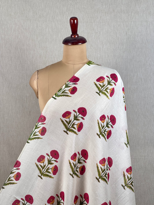 Printed Chanderi Fabric