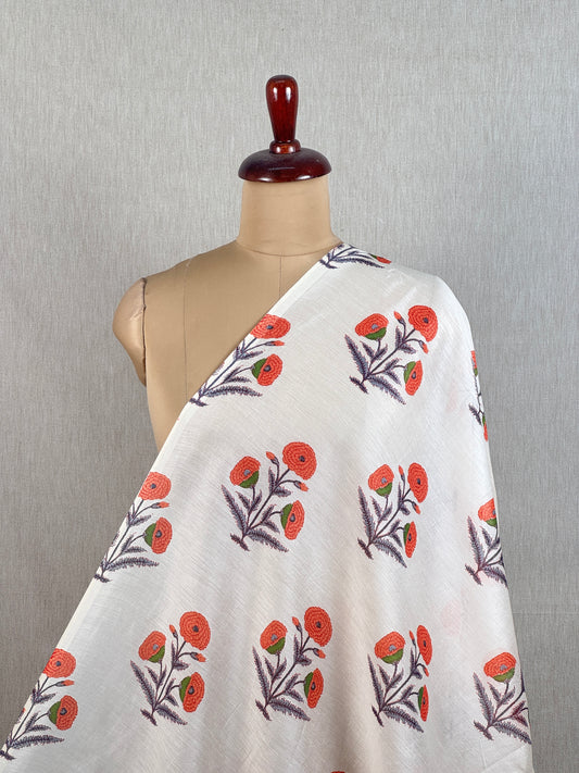 Printed Chanderi Fabric