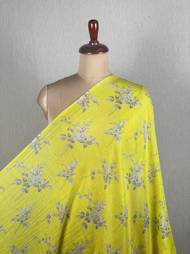 Printed Mul Chanderi Fabrics