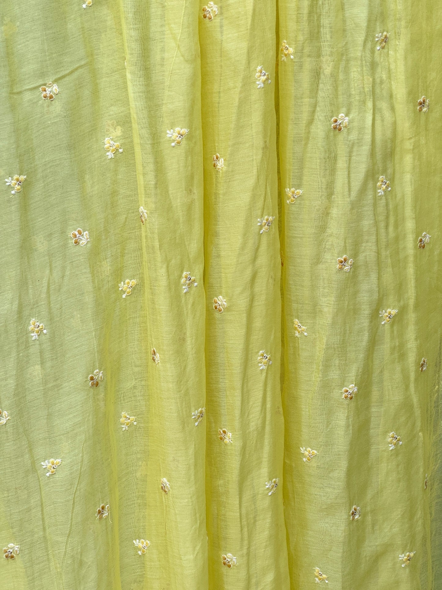 Embroidered 40 gm Banarasi Chanderi Fabric