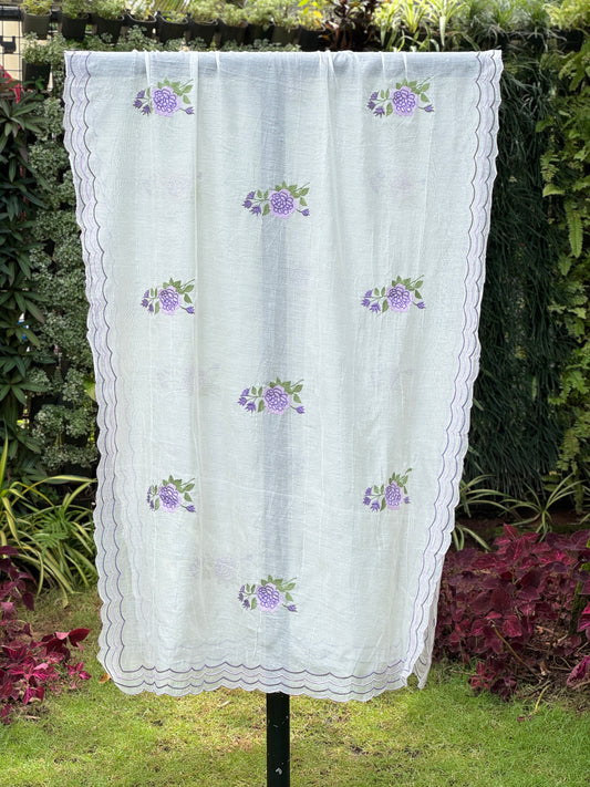 Embroidered Chanderi Dupatta