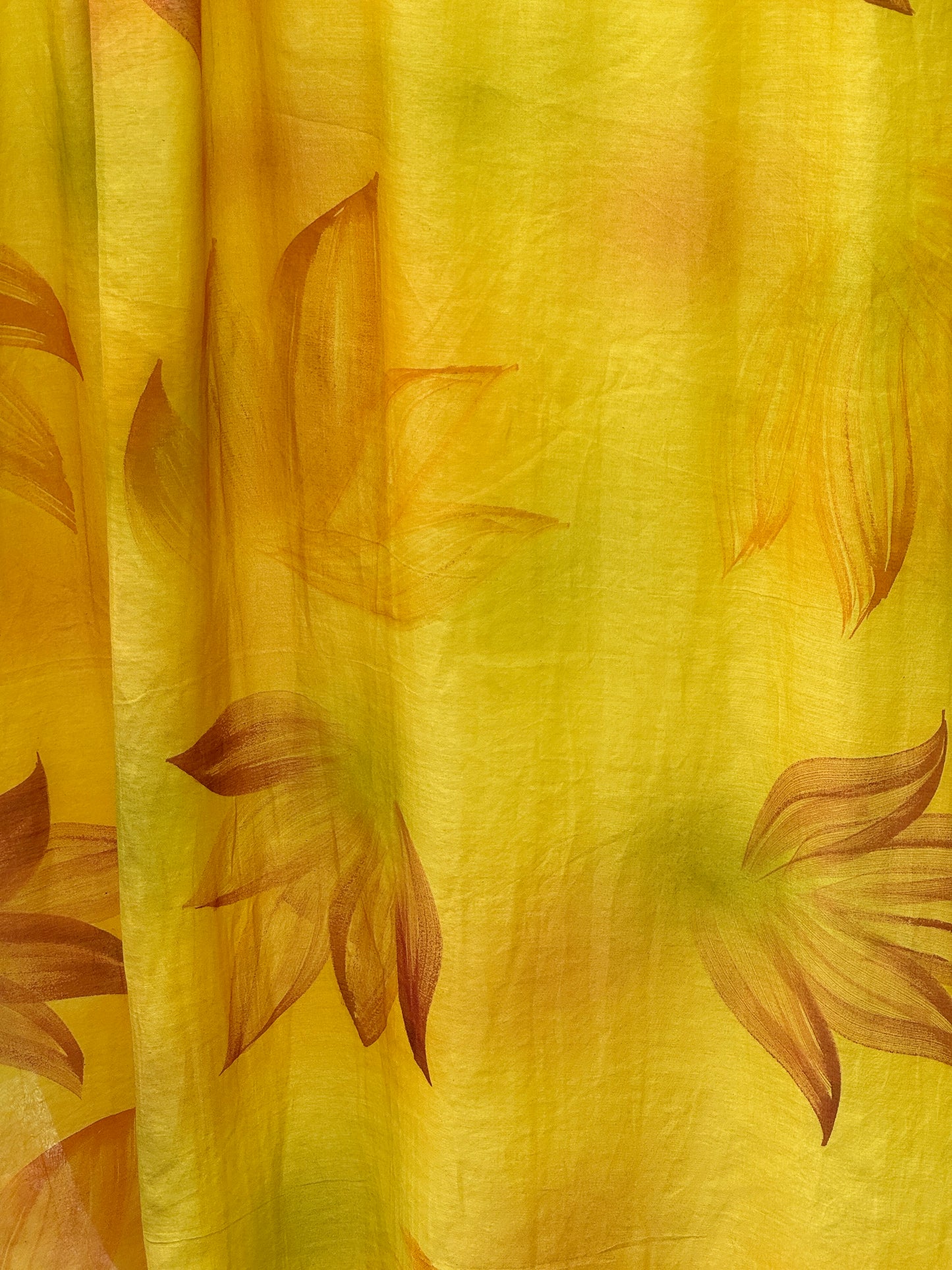 Hand Painted 40 gm Banarasi Chanderi Fabric