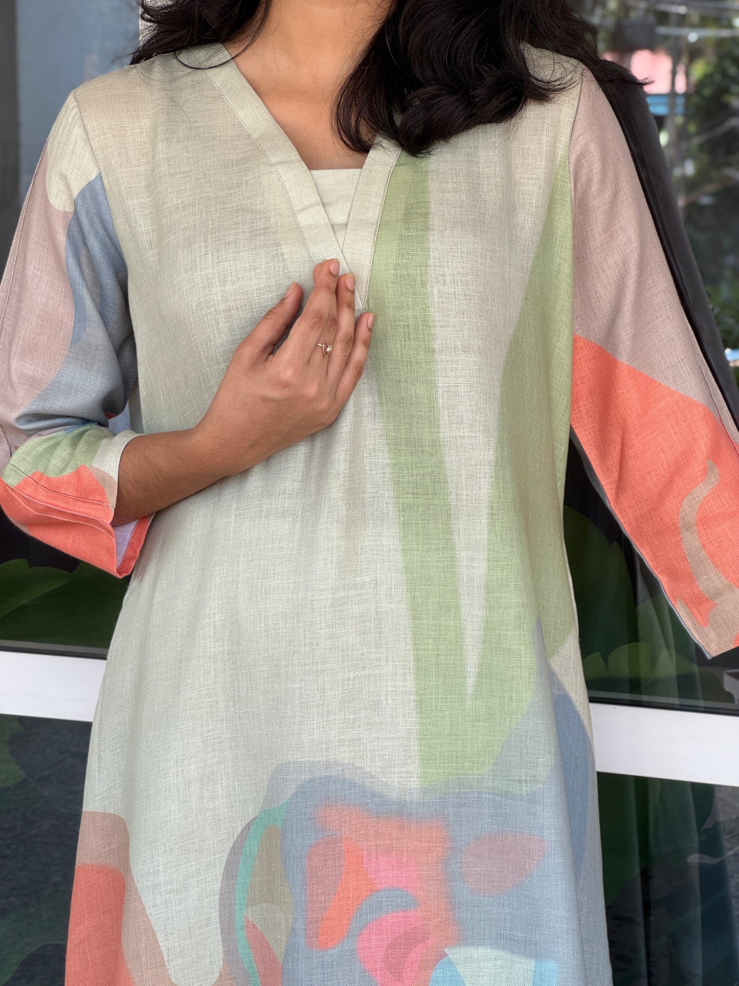 Cotton Linen  Co -ord Set