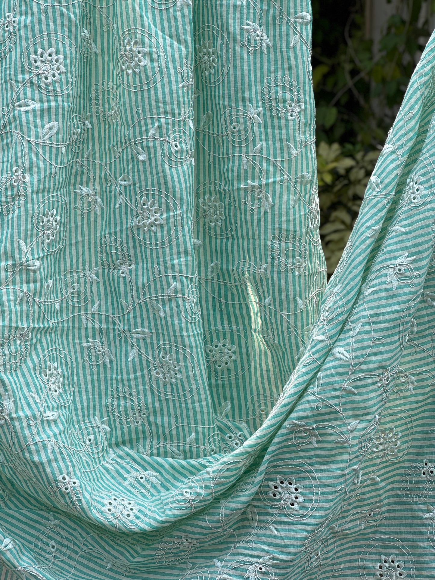 Embroidered Handloom Cotton Fabric