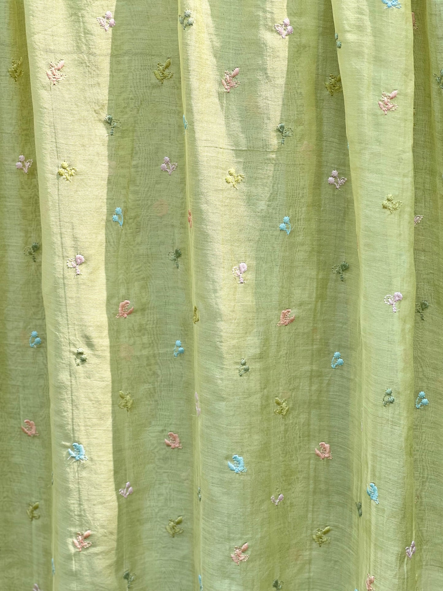 Embroidered 40gm Banarasi Chanderi Fabrics