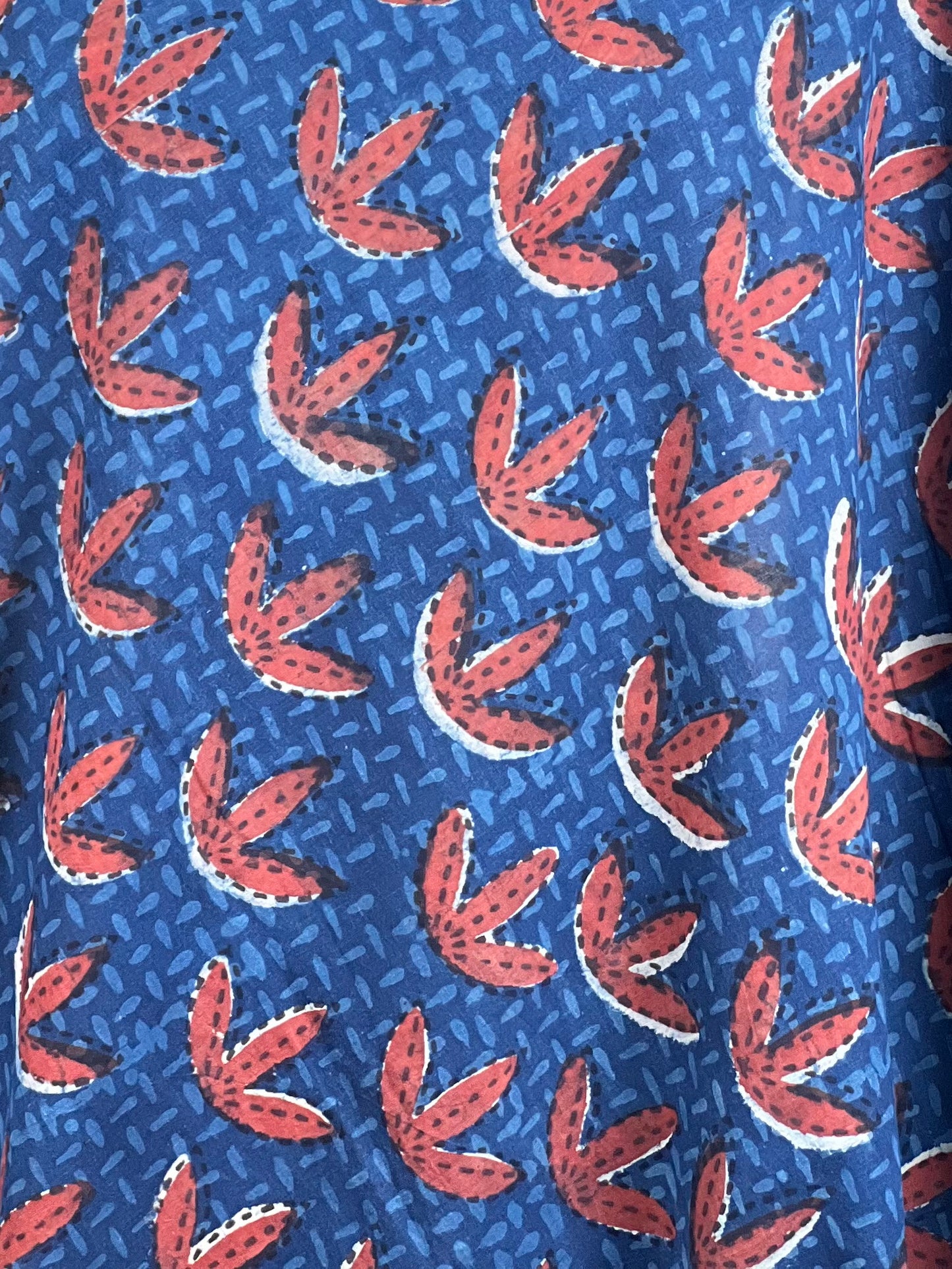 Bagru Hand-Printed Cambric Cotton Fabrics