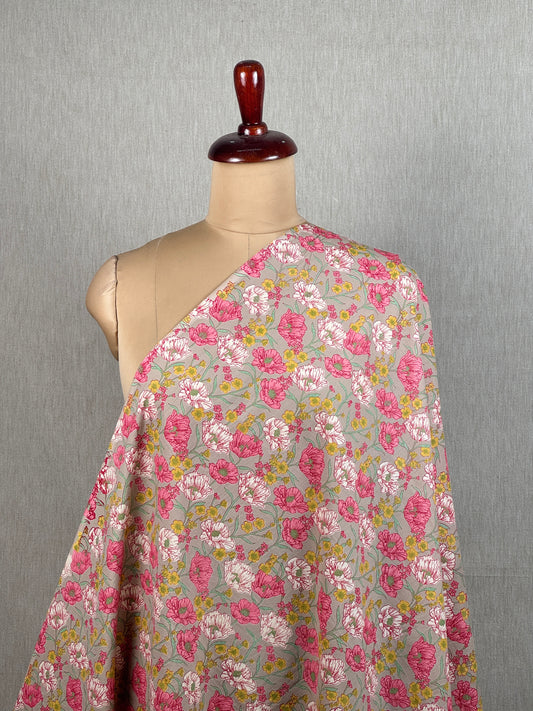 Discharge Printed Cotton Fabric