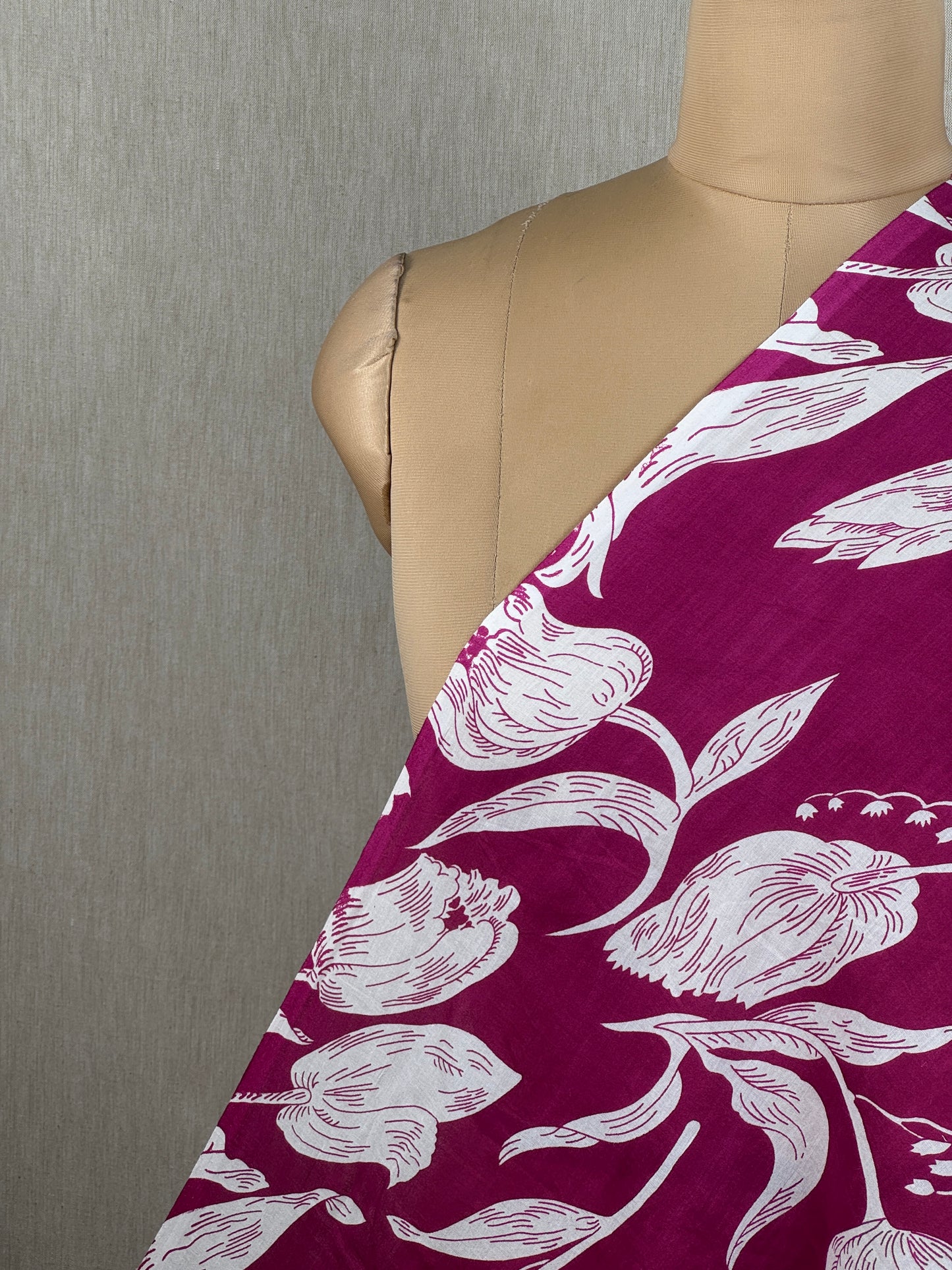 Printed Mulmul Cotton  Fabric