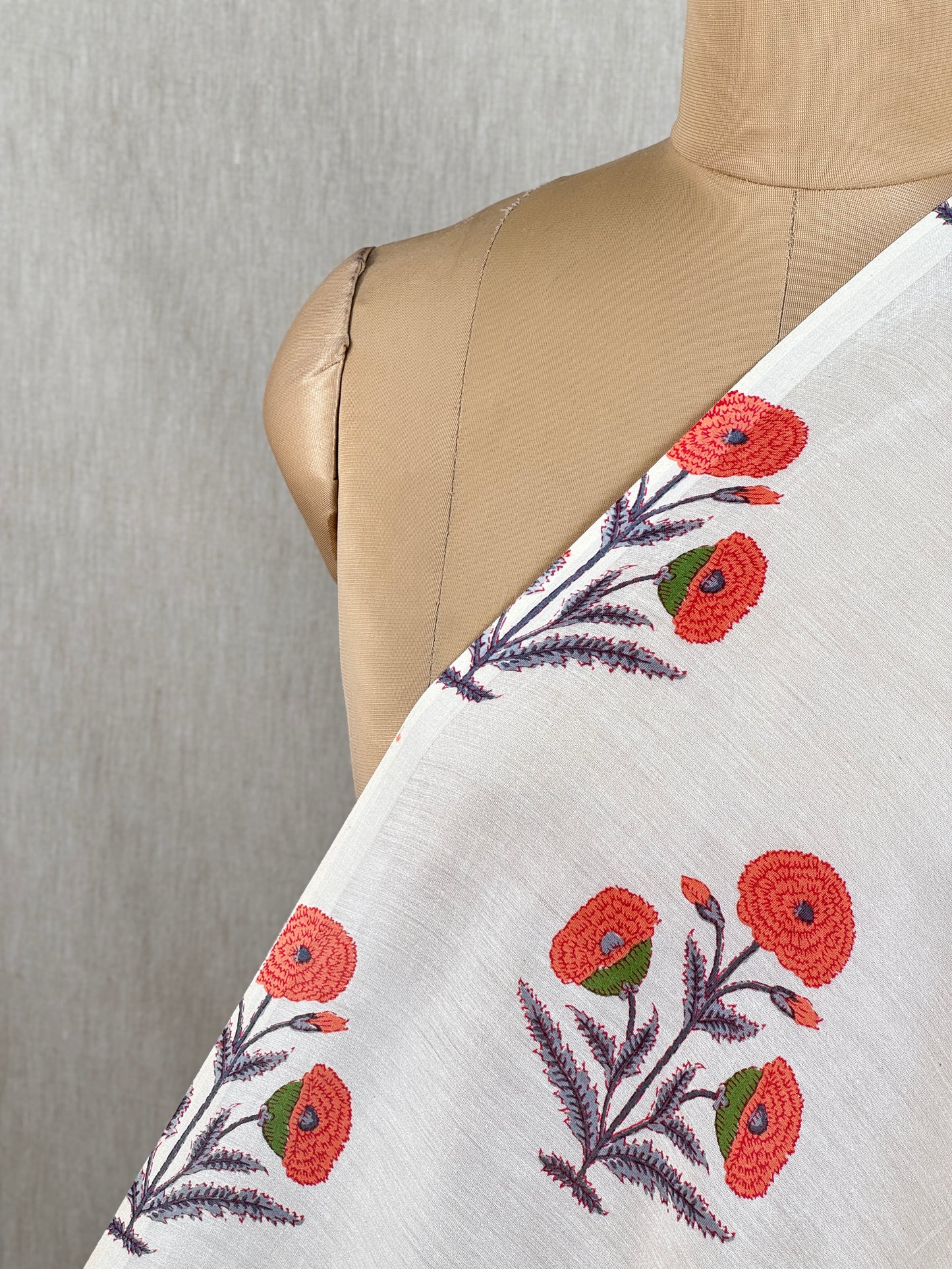 Printed Chanderi Fabric