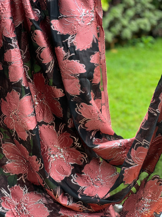 Imported Jacquard Organza Fabric