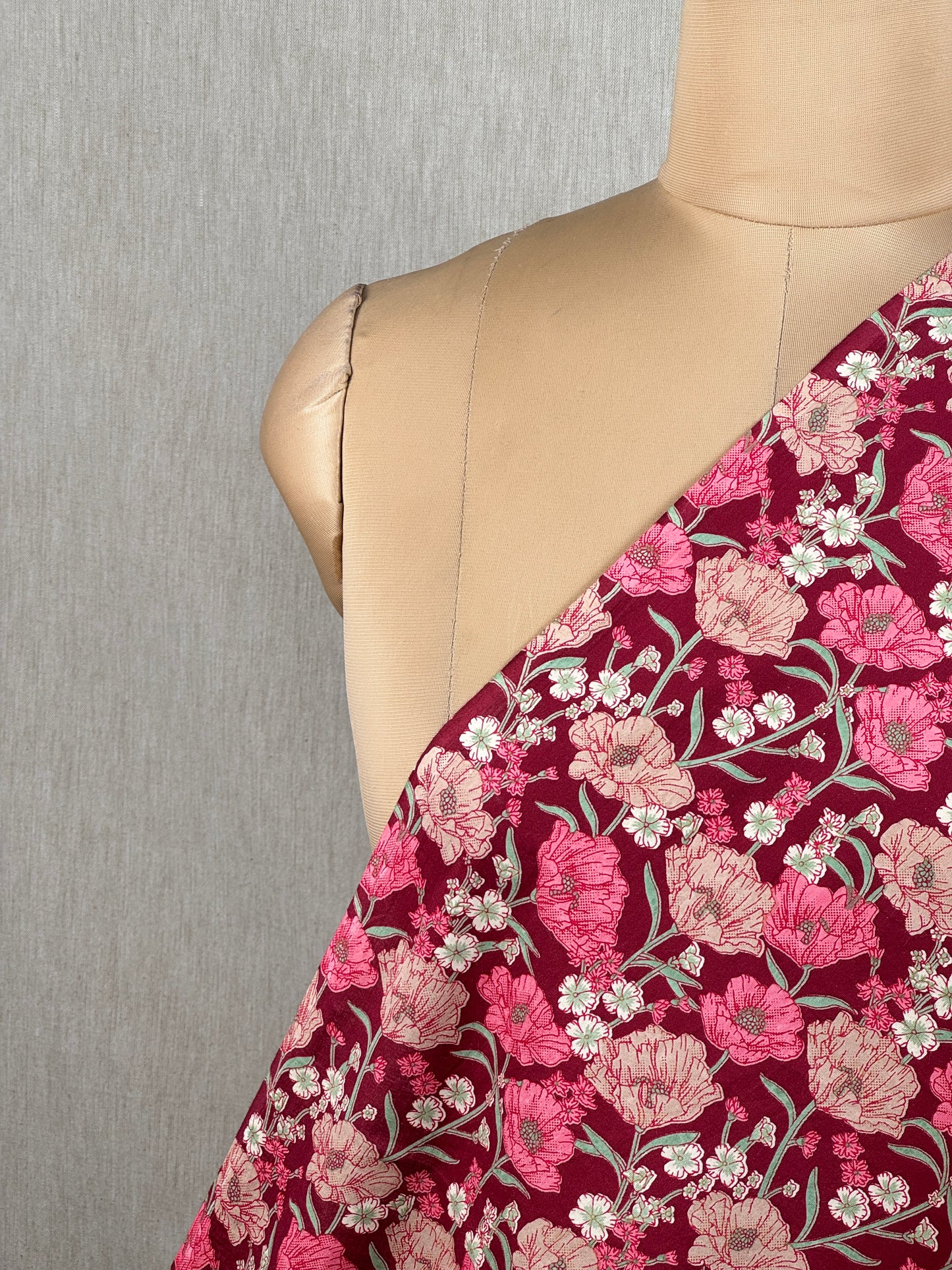 Discharge Printed Cotton Fabric
