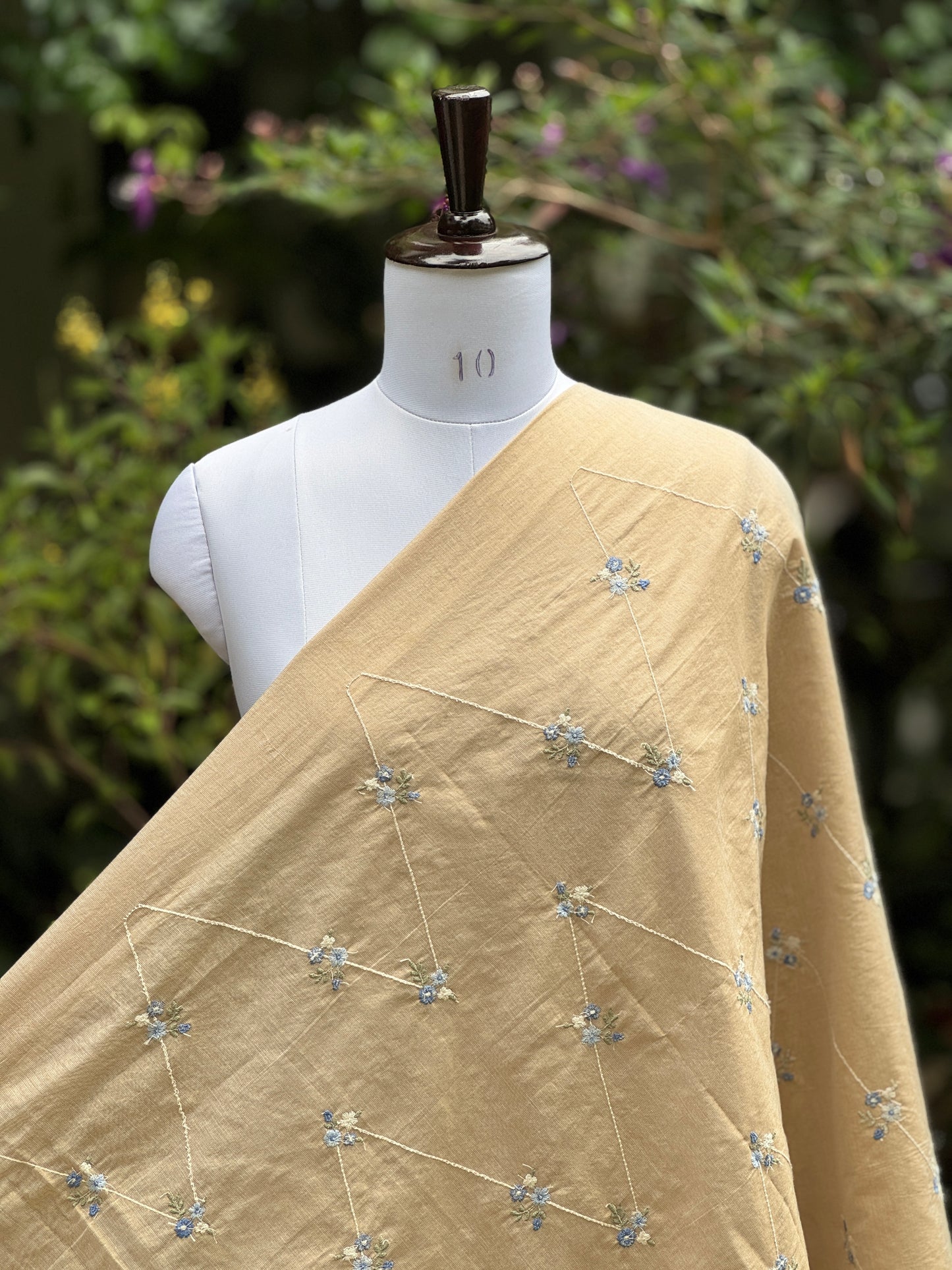 Embroidered Cotton Tissue Fabrics