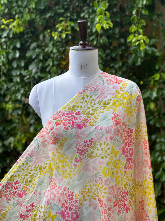 Digital Printed Mulmul Cotton  Fabric