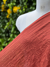 Embroidered 40gm Banarasi Chanderi Fabrics