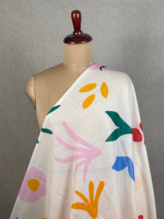 Digital Printed Mulmul Cotton  Fabric