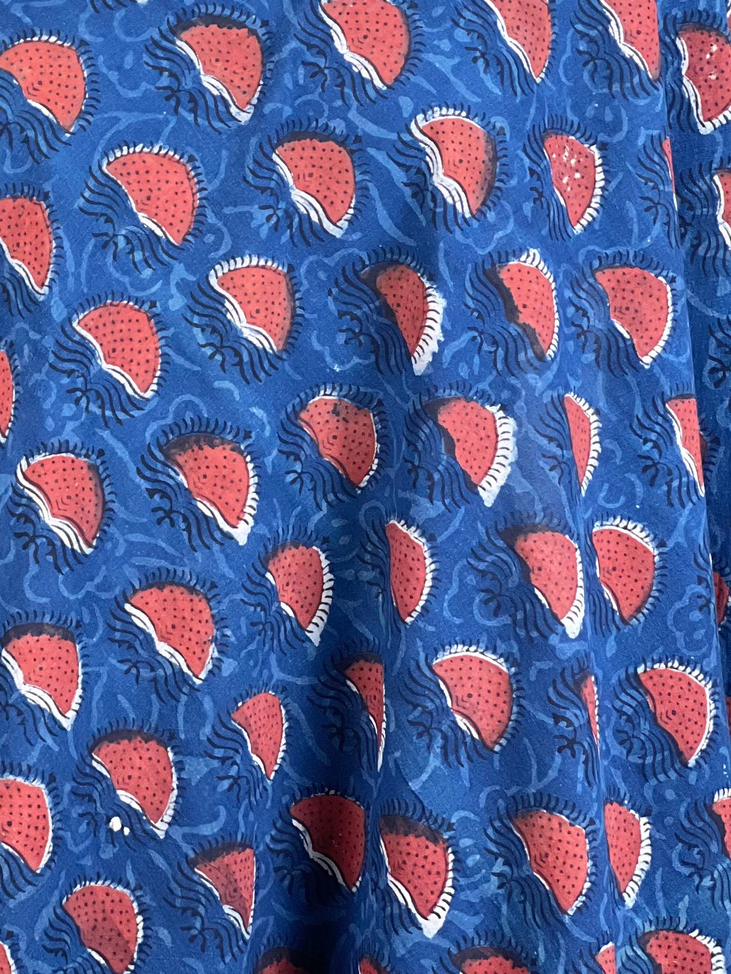 Bagru Hand-Printed Cambric Cotton Fabrics