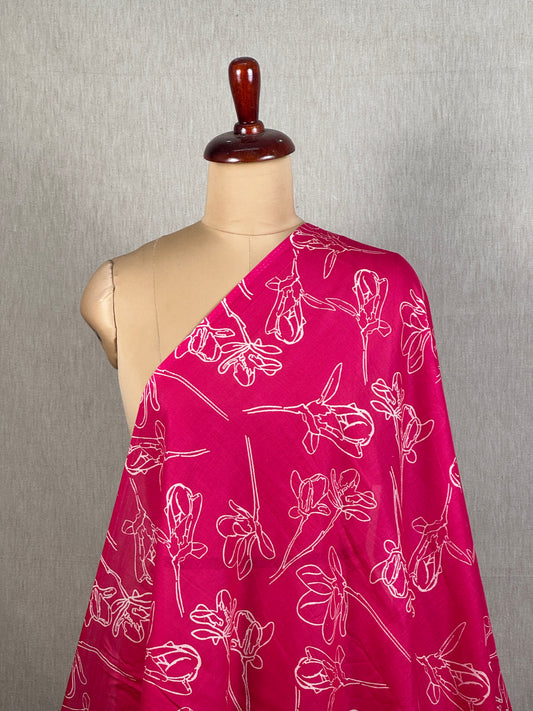 Digital Printed Mulmul Cotton  Fabric