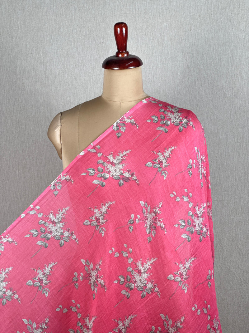 Printed Mul Chanderi Fabrics