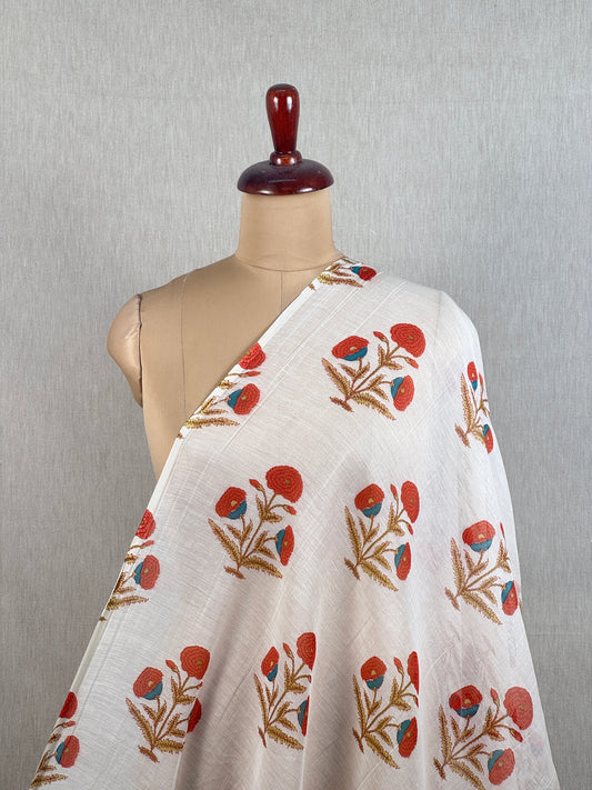 Printed Chanderi Fabric