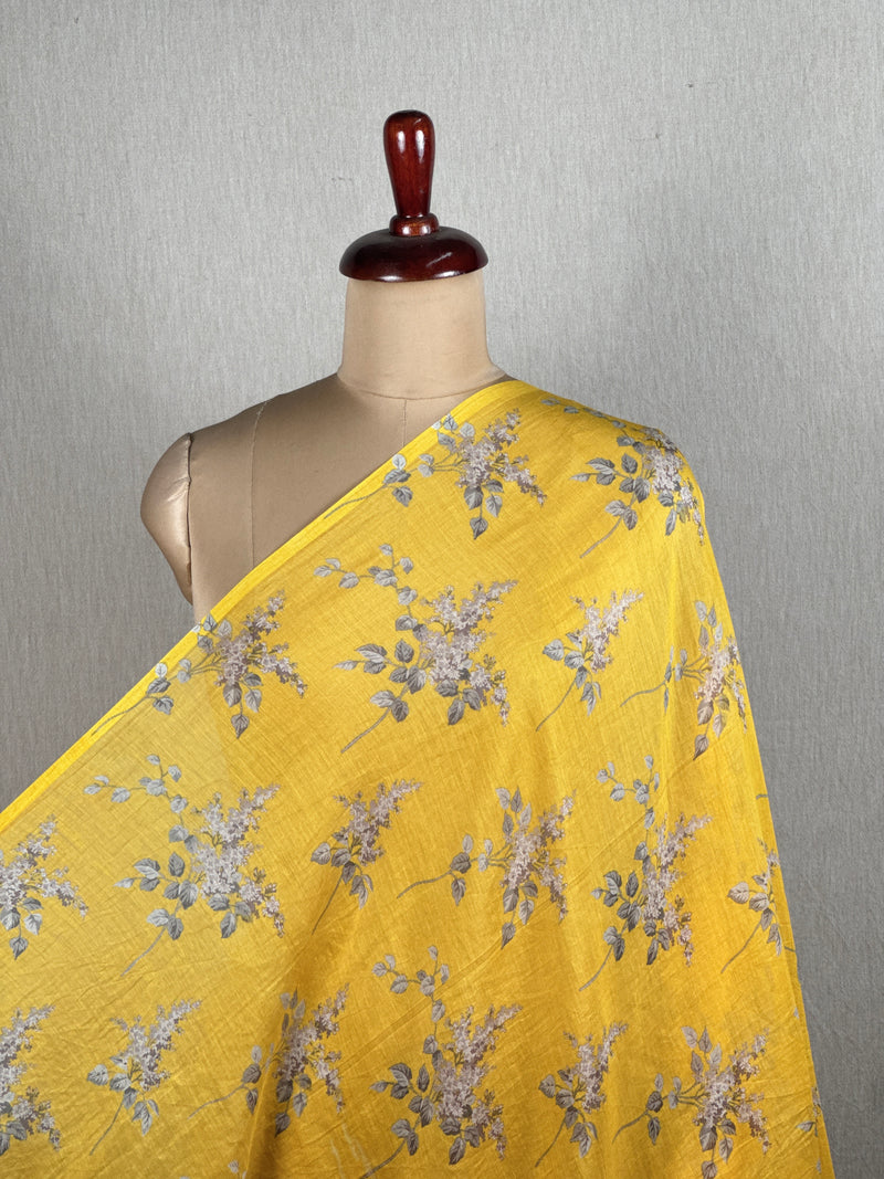 Printed Mul Chanderi Fabrics