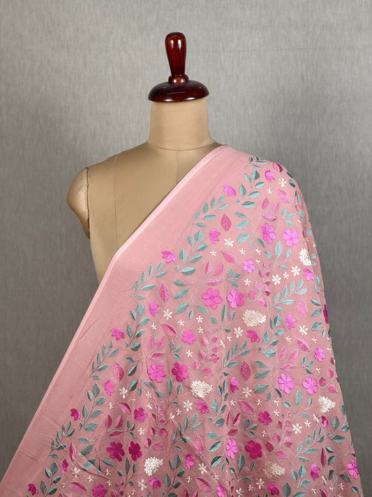 Embroidered Rubia Cotton Fabric