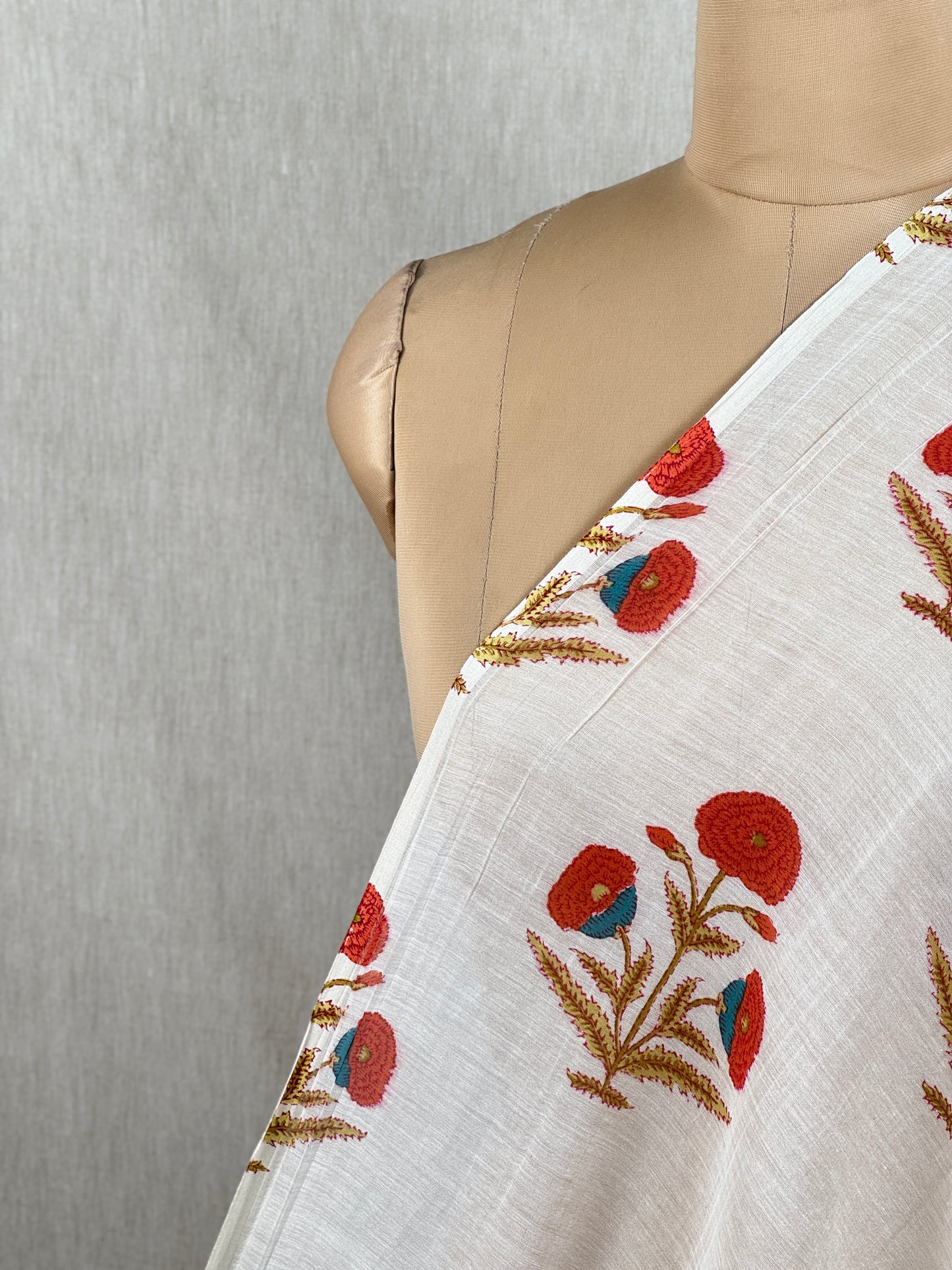 Printed Chanderi Fabric