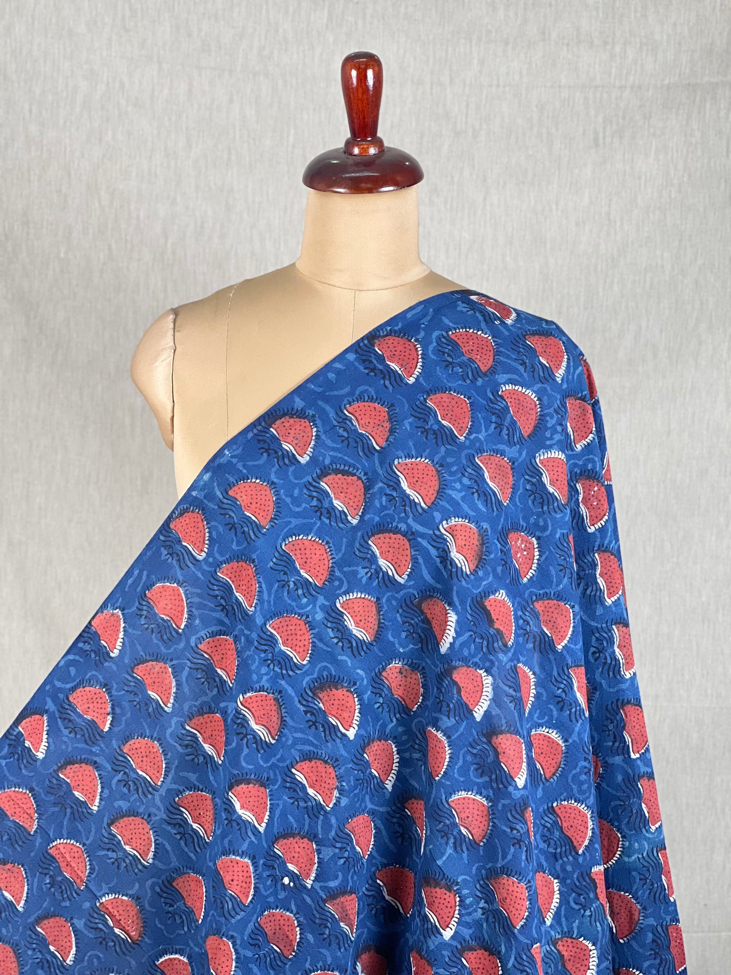 Bagru Hand-Printed Cambric Cotton Fabrics