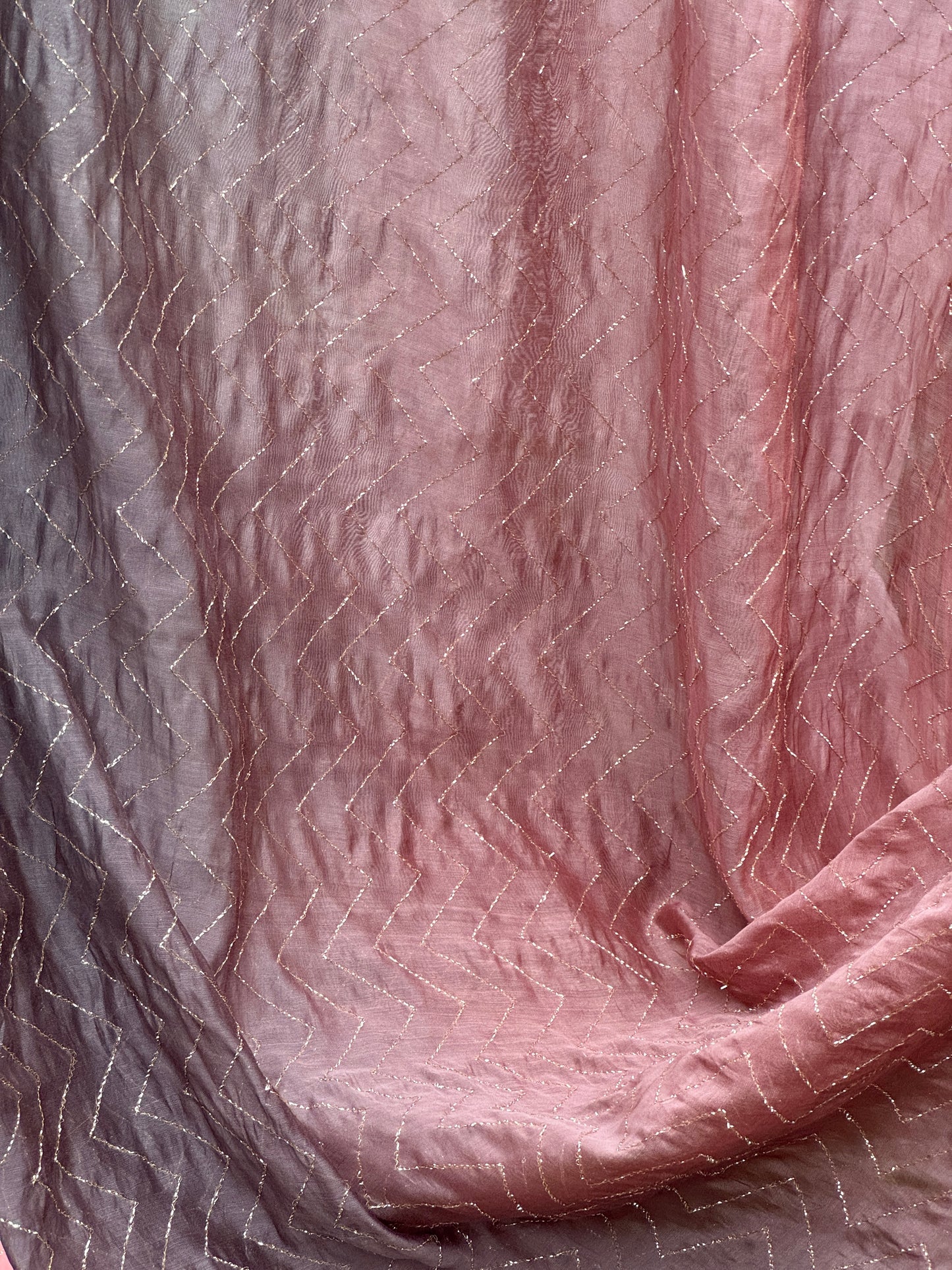 4D Banarasi Silk Chanderi With Zari Gota Work