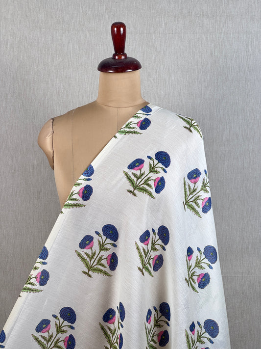 Printed Chanderi Fabric