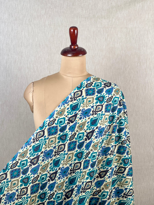 Printed Mulmul Cotton  Fabric