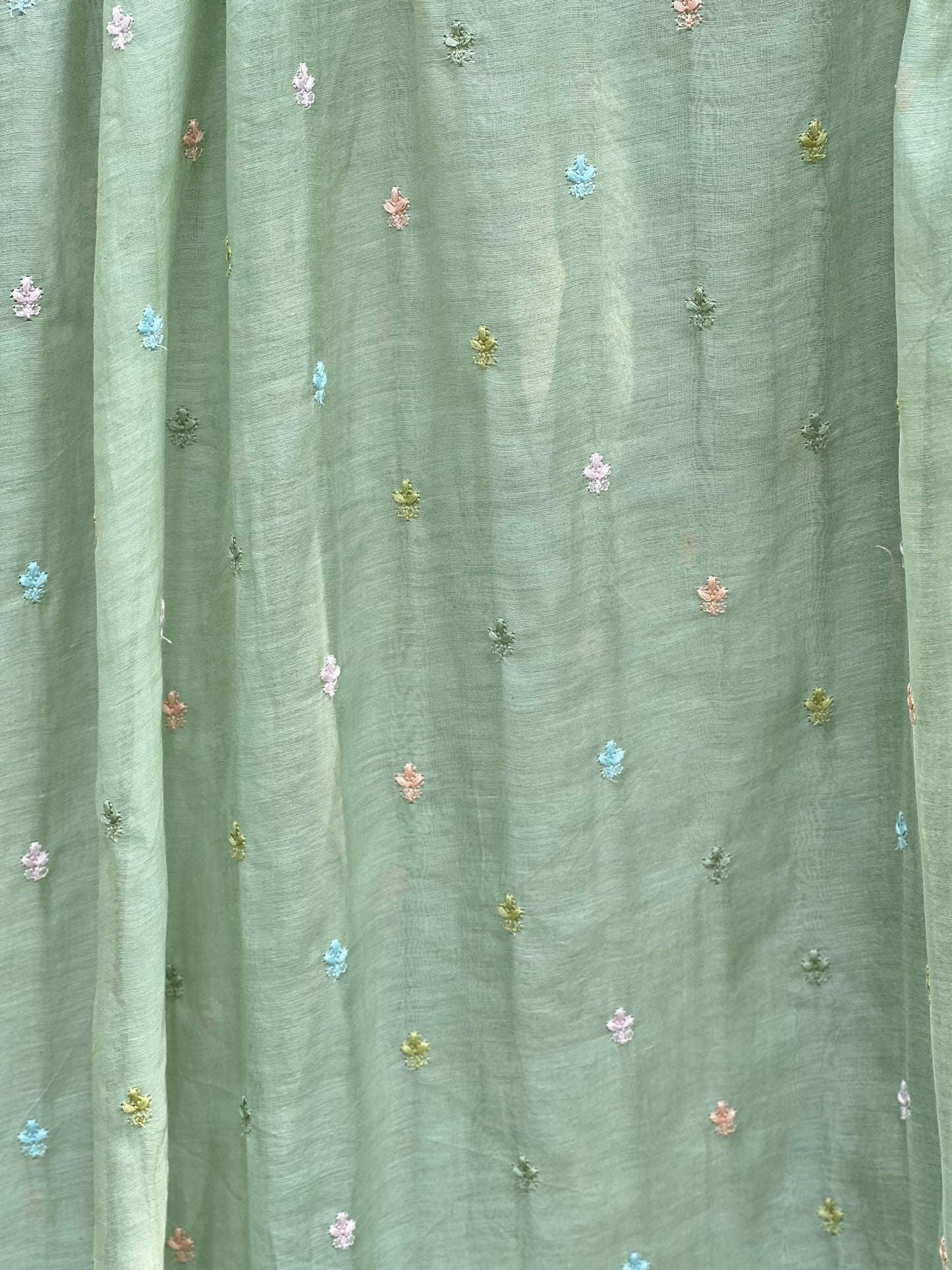 Embroidered 40gm Banarasi Chanderi Fabrics