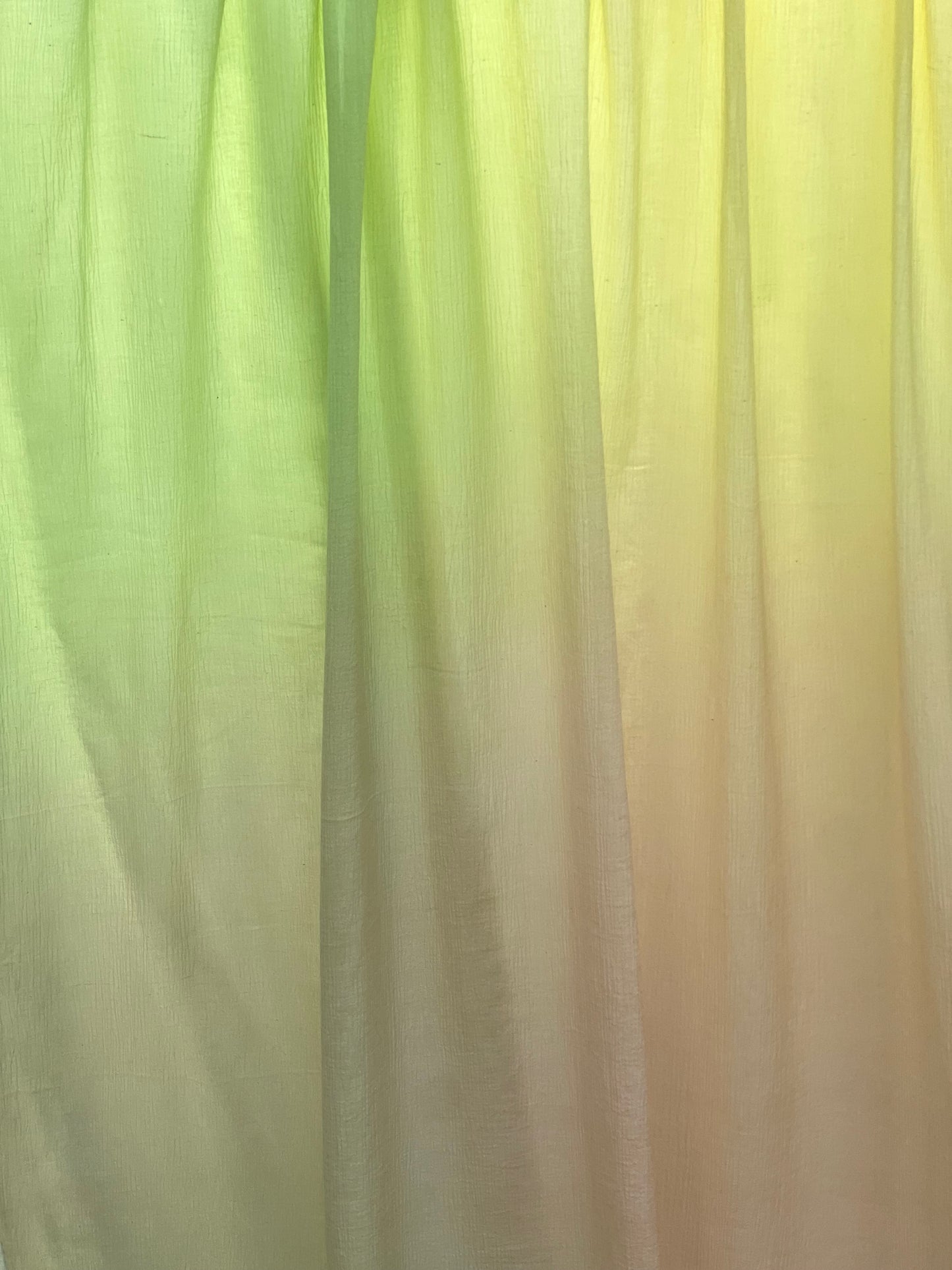 Ombré dyed 4D Crush Cotton Fabric